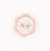 Chique Beige Bloemvormige Knoop met Glinstering Knopen KNP00033